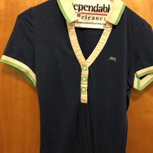 Navy Le Tigre polo shirt